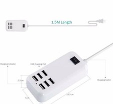 5V-4A WALL 6 USB PORT A/C HUB