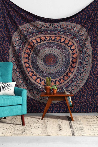 Tapisserie éléphant mandala - Éléphant,