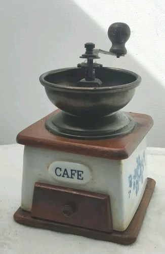 Ancien moulin café bois - moulin,