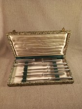 Ancien Boite A Couteau, Coffret De Couvert Vintage