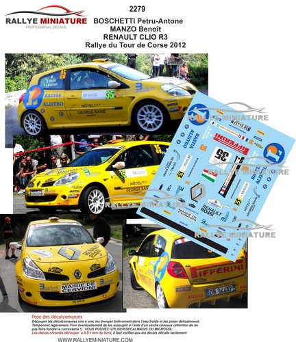 Decals ref 2279 - 2279, renault