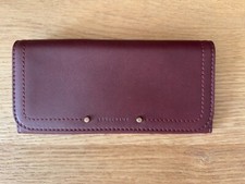 Portefeuille en Cuir Bordeaux