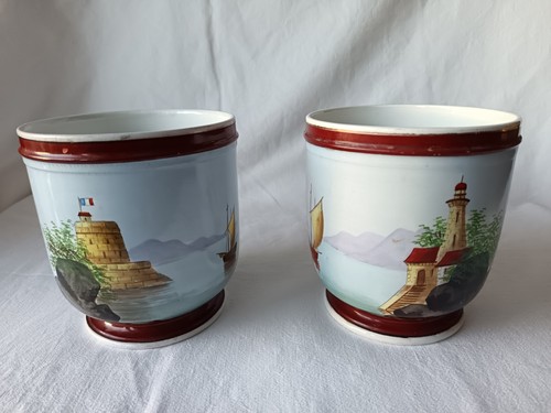 Cache pots faience de - pots, en