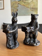 Statuettes lapin ours - statuettes,