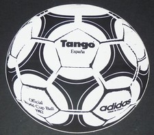 AUTOCOLLANT FOOTBALL OFFICIAL WORLD CUP BALL ADIDAS 1982 TANGO ESPAÑA 82 MUNDIAL