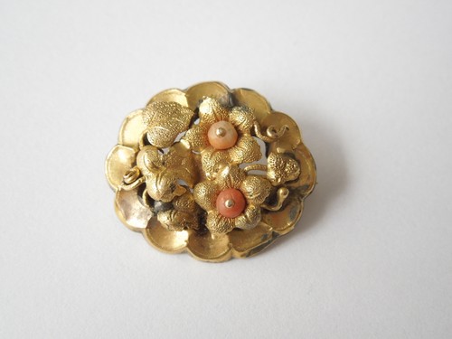 Broche ancienne mini - broche, fleur