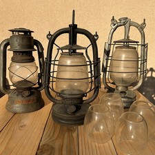 Lot de 3 lampes-tempêtes