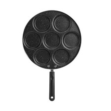 Poêle Antiadhésive 7 Compartiments – Idéale pour Pancakes, Œufs & Mini Crêpes