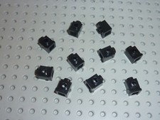 10 x LEGO Black Brick with