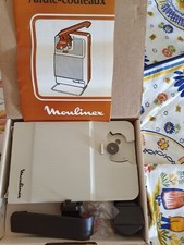 Ouvre Boites /Affute Couteaux électrique Blanc MOULINEX Années 70-80 NEUF