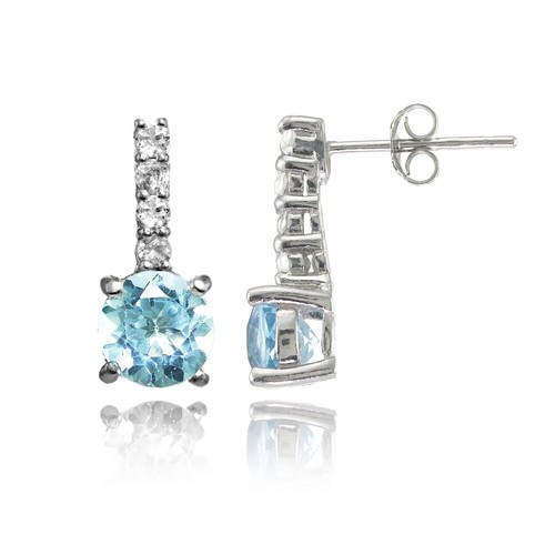 Argent sterling topaze bleu - sterling,