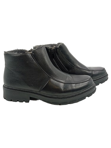 Bottines homme noir cuir hiver - bottines,