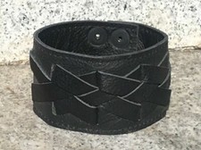 Bracelet En Cuir Tressé Cuff