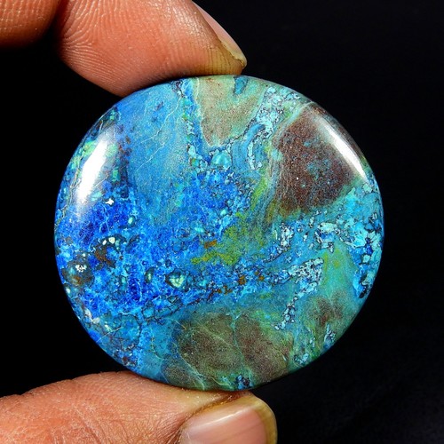 Cabochon shattuckite bleu - , vert