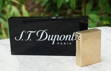 Beau briquet Dupont plaqué or chiffré MC - BEA25DUP002