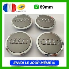 Lot de 4 Centres de roue cache moyeu Gris 69mm AUDI A3 A4 A5 A6 TT