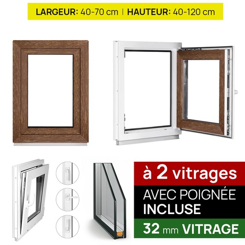 Fenêtre pvc chêne - fenêtre,