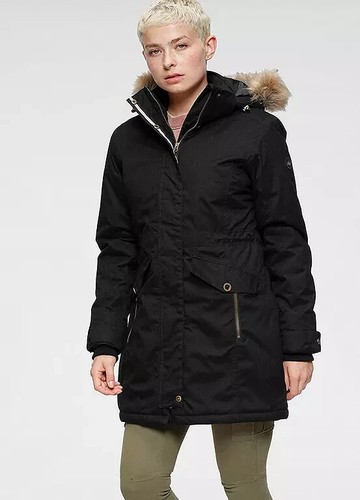 Polarino noir parka - noir, capuche