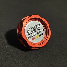 MUGEN - Bouchon remplissage réservoir d’huile Rouge - Universel pour Honda