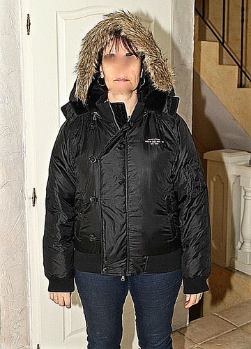 Doudoune blouson bombers noir - doudoune,