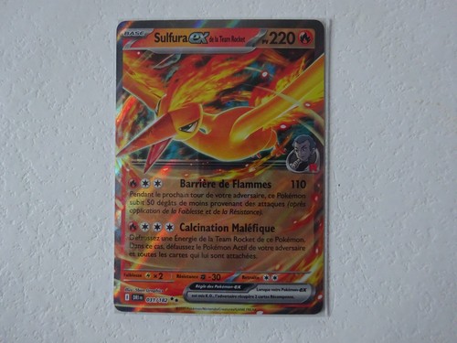 Carte pokémon sulfura - carte, ex
