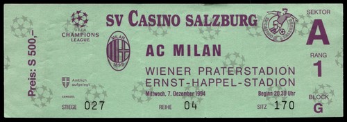 Billet 1994 casino salzburg - 1994,