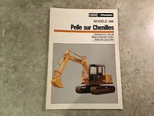 CASE POCLAIN PELLE SUR CHENILLES 488 publicité documentation brochure d époque 