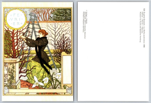 Art nouveau februar - "februar", belle
