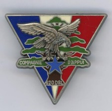 CHASSEURS 420 DSL  Cie  Appui  finul Liban ONU Insigne militaire Delsart