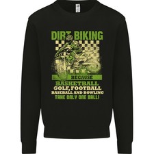 Sweat À Capuche Dirt Biking 2 Balles Moto Motocross MotoX Pour Hommes
