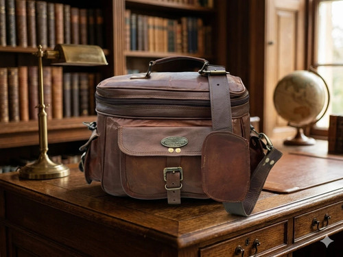Sac appareil photo cuir - photo,