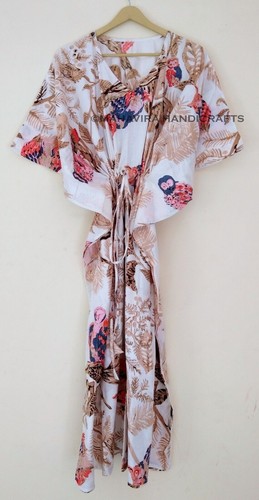 Maxi robe caftan - , marron
