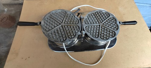 Gaufrier vintage inox - gaufrier,