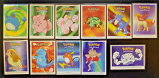 POKEMON LOT de 11 STICKERS AUTOCOLLANTS DUNKIN BOOMER COLLECTION 2000 RARE
