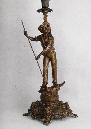 Lampe pétrole sculpture - À,