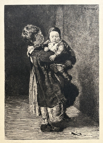 Soeur ainee gravure eau - soeur,
