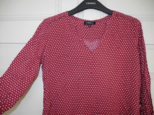 Blouse CAROLL 36 bordeaux mini épaulettes