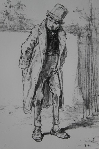 Gavarni lithographie originale - lithographie,