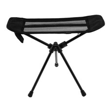 Fauteuil d'attachement repose-pieds alliage d'aluminium noir camping pêche