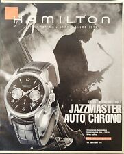 Hamilton Publicité Montre Jazzmaster Auto Chrono 2006 1 Page Originale
