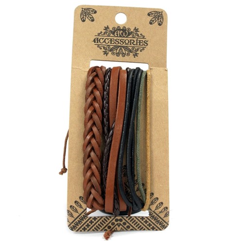 Bracelet homme cuir métal - bracelet,