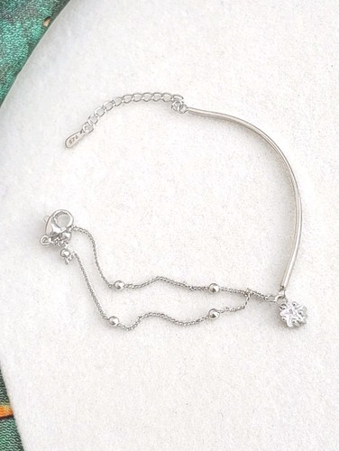 Double bracelets argent - double, en