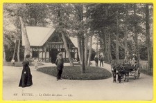 cpa 88 - VITTEL (Vosges) Le CHÂLET des ÂNES Belle animation ATTELAGE