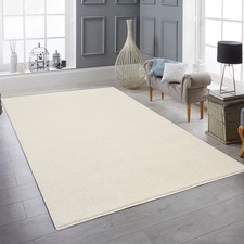 Tapis crème uni moderne doux