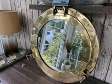Miroir de hublot en laiton