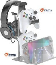 KDD Écouteurs Support, Jeu Manette Support & Casque Pour Bureau Noir Écouteur