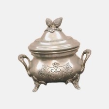 Sucrier ancien en étain 95%