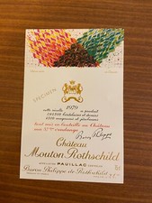 Etiquette Château Mouton Rothschild 1979 - 75 cl - spécimen 