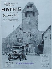 PUBLICITE MATHIS AUTOMOBILE LA