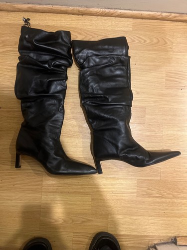 Bottes cuir zara - bottes,